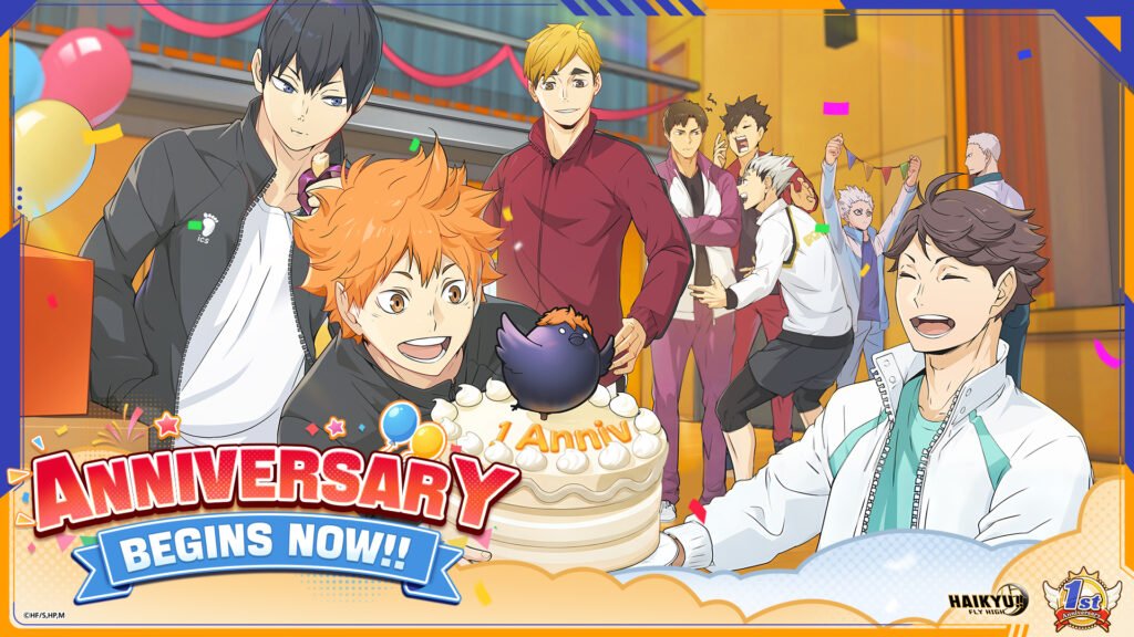 HAIKYU!! FLY HIGH celebra su primer aniversario con eventos, recompensas y personajes SP limitados