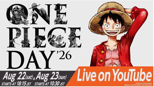 ONE PIECE DAY ’26 se podrá ver gratis en todo el mundo durante sus dos jornadas
